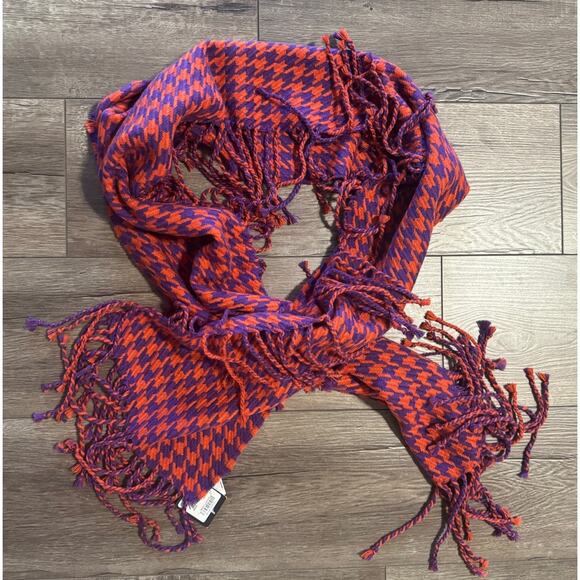 Nordstrom Halogen Purple Rust Knit Scarf NWT - Picture 4 of 4